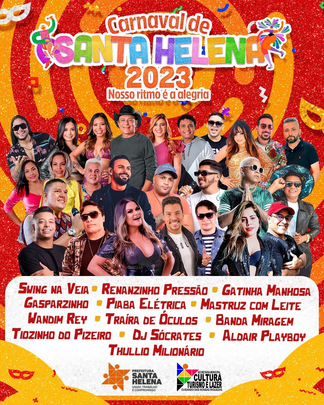 Leia mais sobre o artigo *Os Foliões que estão ansiosos para o início do melhor Carnaval da Baixada  Maranhense já podem festejar. A partir deste Sábado, 18 a Folia toma conta de Santa Helena. A Prefeitura preparou uma programação extensa e especial para abrir a festa de Momo.*