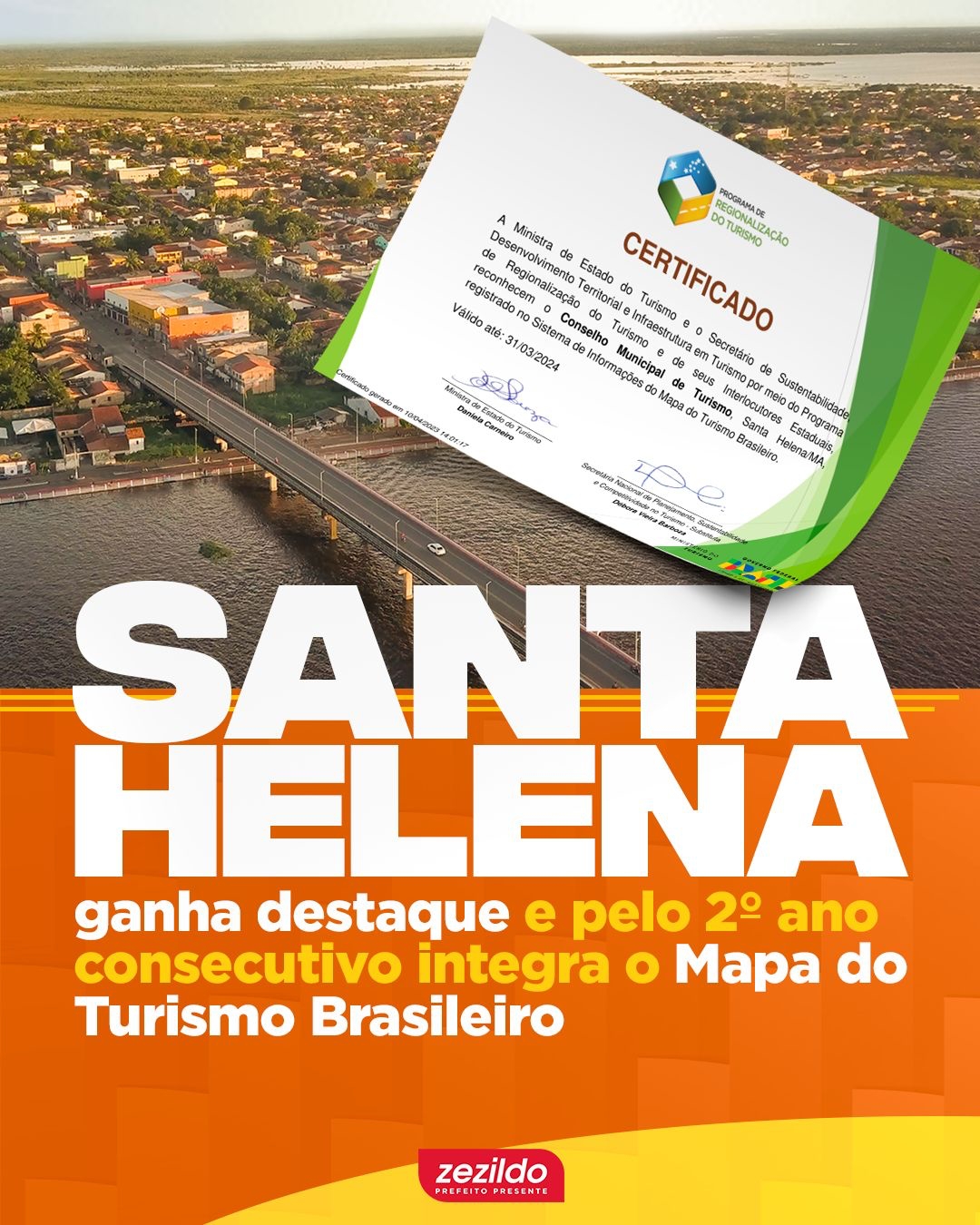 Leia mais sobre o artigo *Santa Helena-MA. é uma das cidades que se destaca mais uma vez no Turismo Nacional*