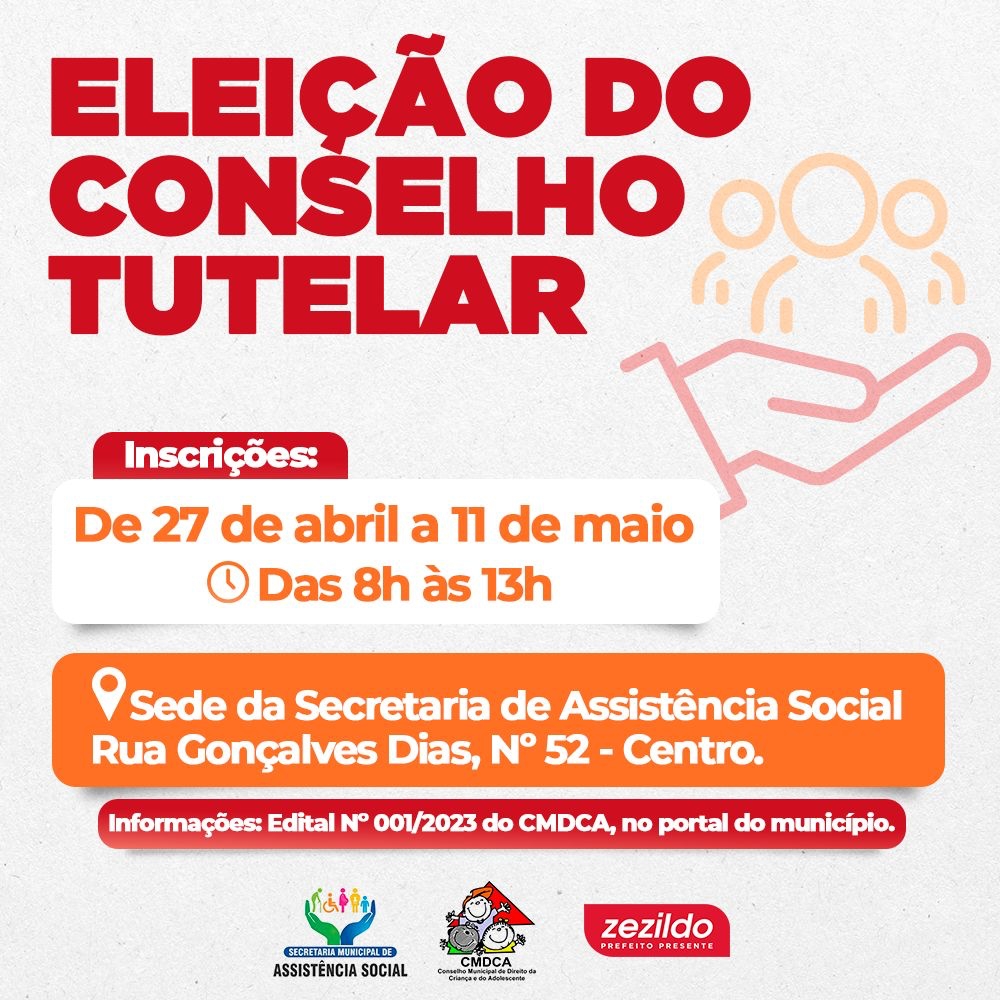 Leia mais sobre o artigo *Prefeitura de Santa Helena convoca interessados a inscreverem-se no processo eletivo a Conselheiros Tutelares. As informações estão disponíveis no Edital n⁰ 001/2023 de CMDCA, no portal oficial do município.*
