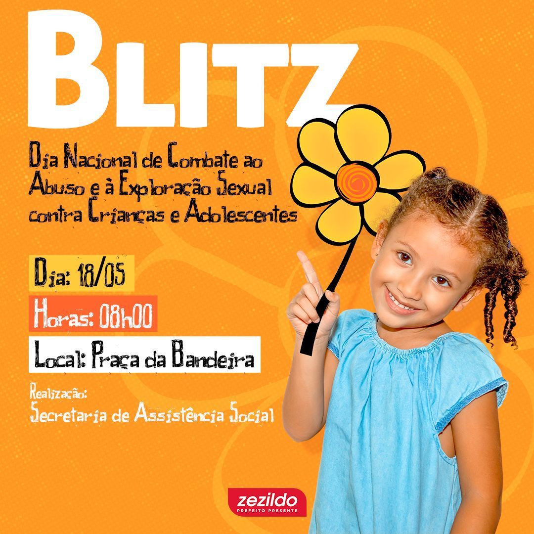 Leia mais sobre o artigo *A Prefeitura de Santa Helena-MA., através da Secretaria de Assistência Social, realiza Blitz no Dia Nacional de Combate ao Abuso e à Exploração Sexual Contra Crianças e Adolescentes, nesse dia 18 quinta-feira na Praça da Bandeira.*