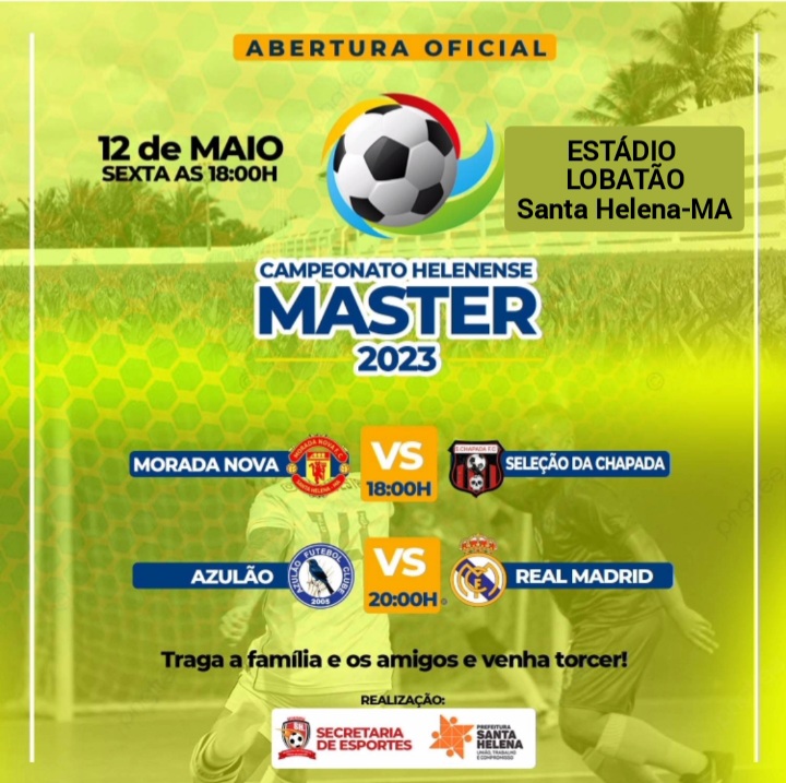 Leia mais sobre o artigo *Secretaria de Esportes de Santa Helena, sob o comando de Joãozinho Peixoto e apoio total da Prefeitura, dar hoje o ponta pé inicial ao Campeonato Helenense Master de Futebol de Campo com premiações até R$ 8.000,00*