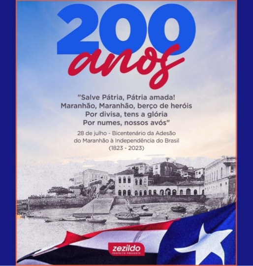 Leia mais sobre o artigo *Hoje, comemoramos os 200 anos da Adesão do Maranhão à Independência do Brasil.*  *Um momento histórico para o Estado, pois além do marco do Bicentenário é dia de resgatar o orgulho pelo nosso Estado.*  *Que o Maranhão continue ajudando o Brasil a crescer com a força e a garra do nosso povo!*💪🙏  *#ZezildoAlmeida #SantaHelena #DiaDaAdesãoDoMaranhãoÀIndependênciaDoBrasil*