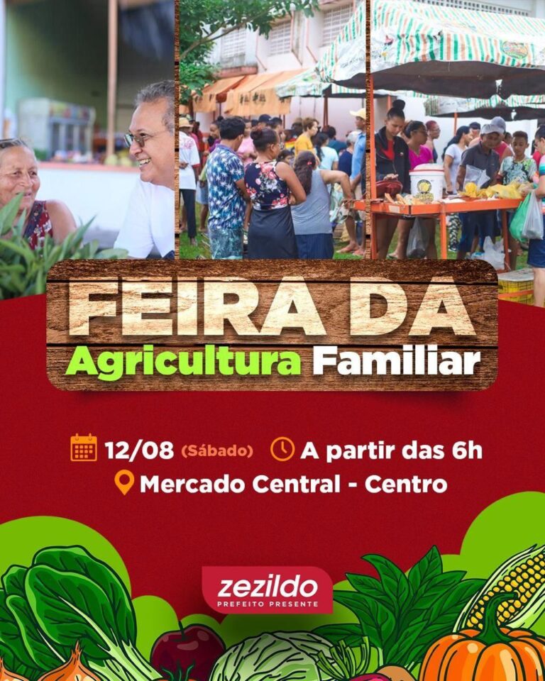 Leia mais sobre o artigo Amigos, preparem-se que o final de semana será de feira! 🍇🍓🥭  Neste sábado, 12, no Mercado Central, a partir das 6h, teremos a nossa Feira da Agricultura Familiar!  Tudo bem fresquinho e saboroso só esperando por você! 😉  #ZezildoAlmeida #SantaHelena #Feirinha