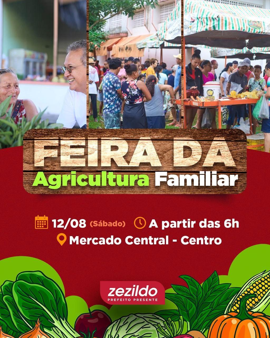No momento, você está visualizando Amigos, preparem-se que o final de semana será de feira! 🍇🍓🥭  Neste sábado, 12, no Mercado Central, a partir das 6h, teremos a nossa Feira da Agricultura Familiar!  Tudo bem fresquinho e saboroso só esperando por você! 😉  #ZezildoAlmeida #SantaHelena #Feirinha