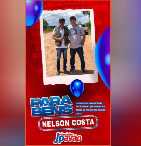 Leia mais sobre o artigo *Parabéns!! Nelson Costa.*  *Meu querido amigo de infância, batalhador, que está data sirva como início de mais uma etapa na tua vida e que está seja acompanhada de muita saúde, amigos, felicidade, amor e prosperidade. Que esse momento também sirva de reflexão para superar qualquer problema que muitas das vezes apenas nós sabemos e podemos solucionar, você é uma pessoa especial. Que Deus guie e proteja seus passos. Grande abraço.*