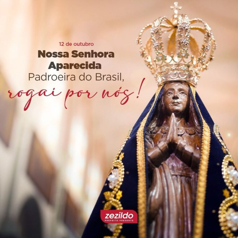 Leia mais sobre o artigo *Que Nossa Senhora Aparecida interceda por todo o Brasil, em especial, por nossa amada cidade de Santa Helena. Que neste dia dedicado a ela, possamos nos unir em oração, pedindo paz, proteção ao povo brasileiro e muitas bênçãos sobre as nossas famílias. Um abençoado feriado, meus amigos!* 💙🙏  #ZezildoAlmeida #SantaHelena #NossaSenhoraAparecida