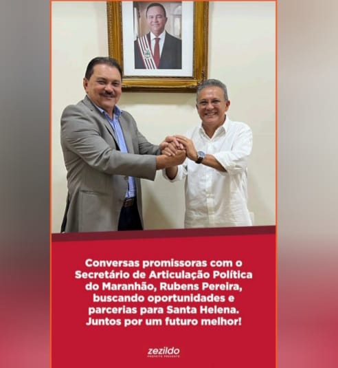 Leia mais sobre o artigo *Prefeito Zezildo Almeida se reúne em São Luís com Secretário de Articulação Política do Estado do Maranhão.*