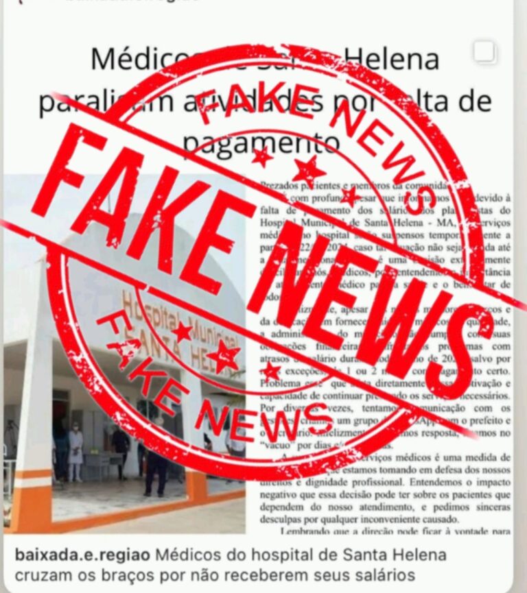 Leia mais sobre o artigo *ALERTA! Grupo Josinaldo Moraes bombardeia Santa Helena-MA com FAKE NEWS*