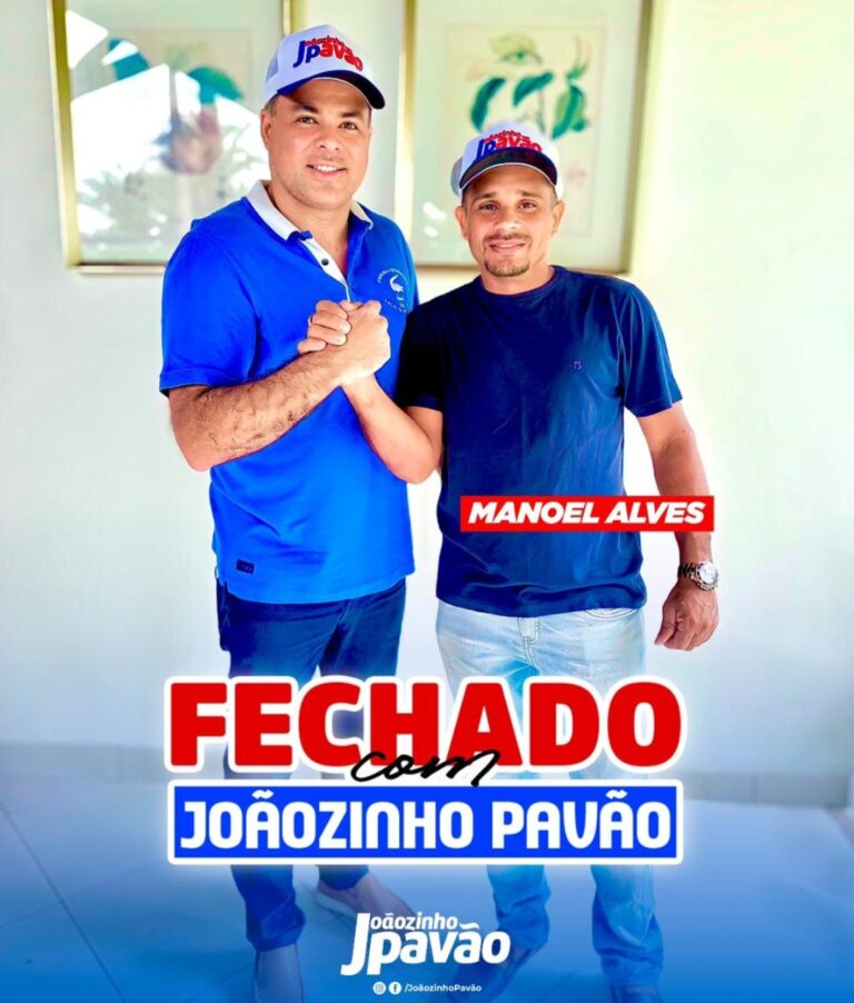 Leia mais sobre o artigo *Mais uma Liderança Político adere à pré-campanha a Prefeito de Joãozinho Pavão. Seja bem-vindo Manoel Alves*