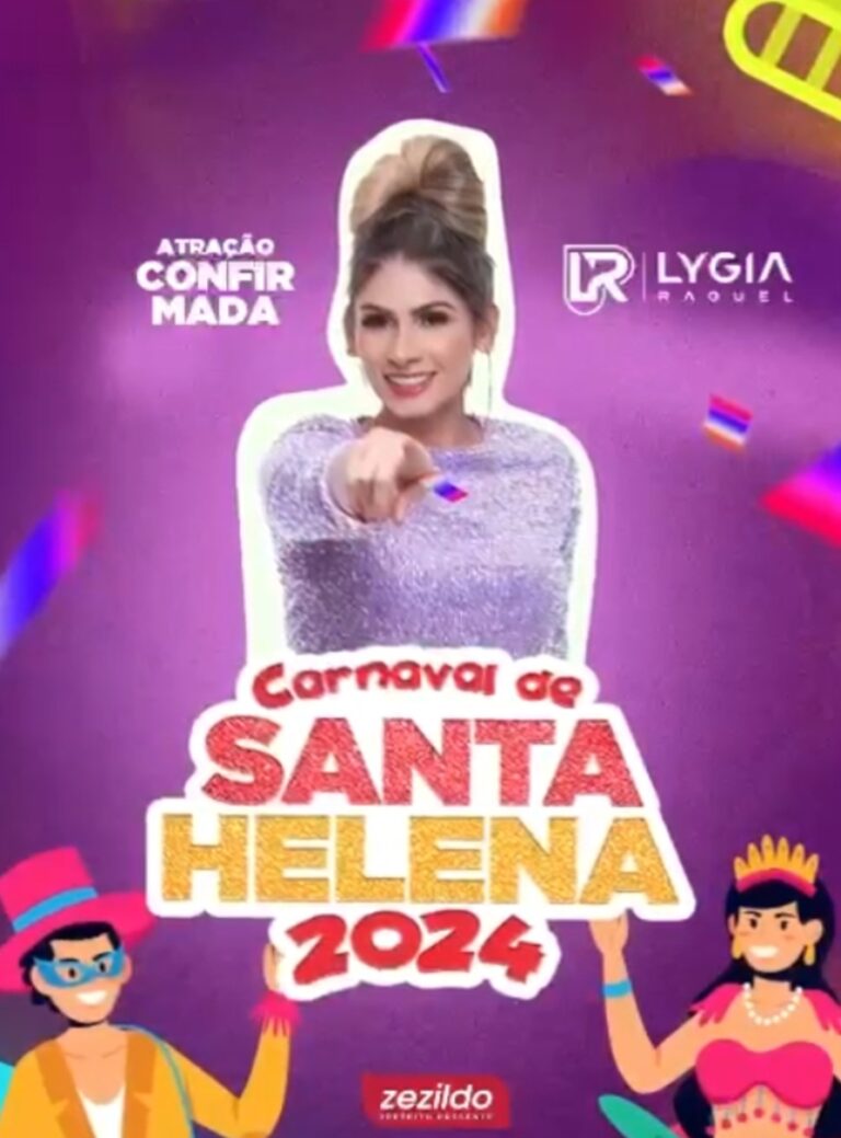 Leia mais sobre o artigo *Mais uma super atração para o melhor Carnaval da Baixada: Lygia Raquel. Santa Helena-MA brilhando no Reinado de Momo. Prefeitura e Secretaria da Cultura apoiando a  Folia.*🎭🤴🏽🫅🏻