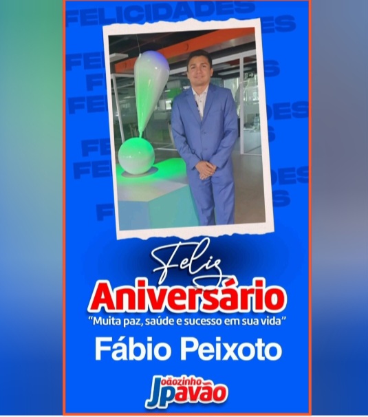 Leia mais sobre o artigo O empresário Fábio Peixoto (Tetéu), completa mais um ano de vida. É com muita satisfação que lhe felicito vida longa, apenas um garoto e já se tornou o maior empresário da comunicação da Baixada. Que Deus lhe cubra de bênçãos e você realize todos os seus sonhos. É o que lhe deseja seu amigo Zeca Fonseca.