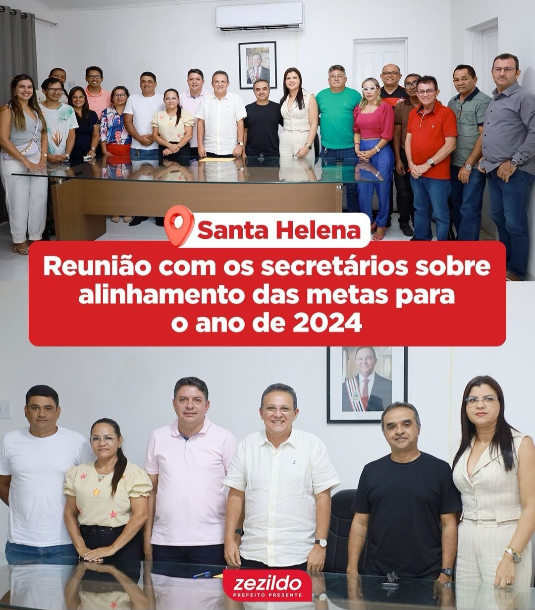 Leia mais sobre o artigo *Prefeito Zezildo Almeida se reune com Secretários para traçar reunião estratégica e atingir novas metas no Município*