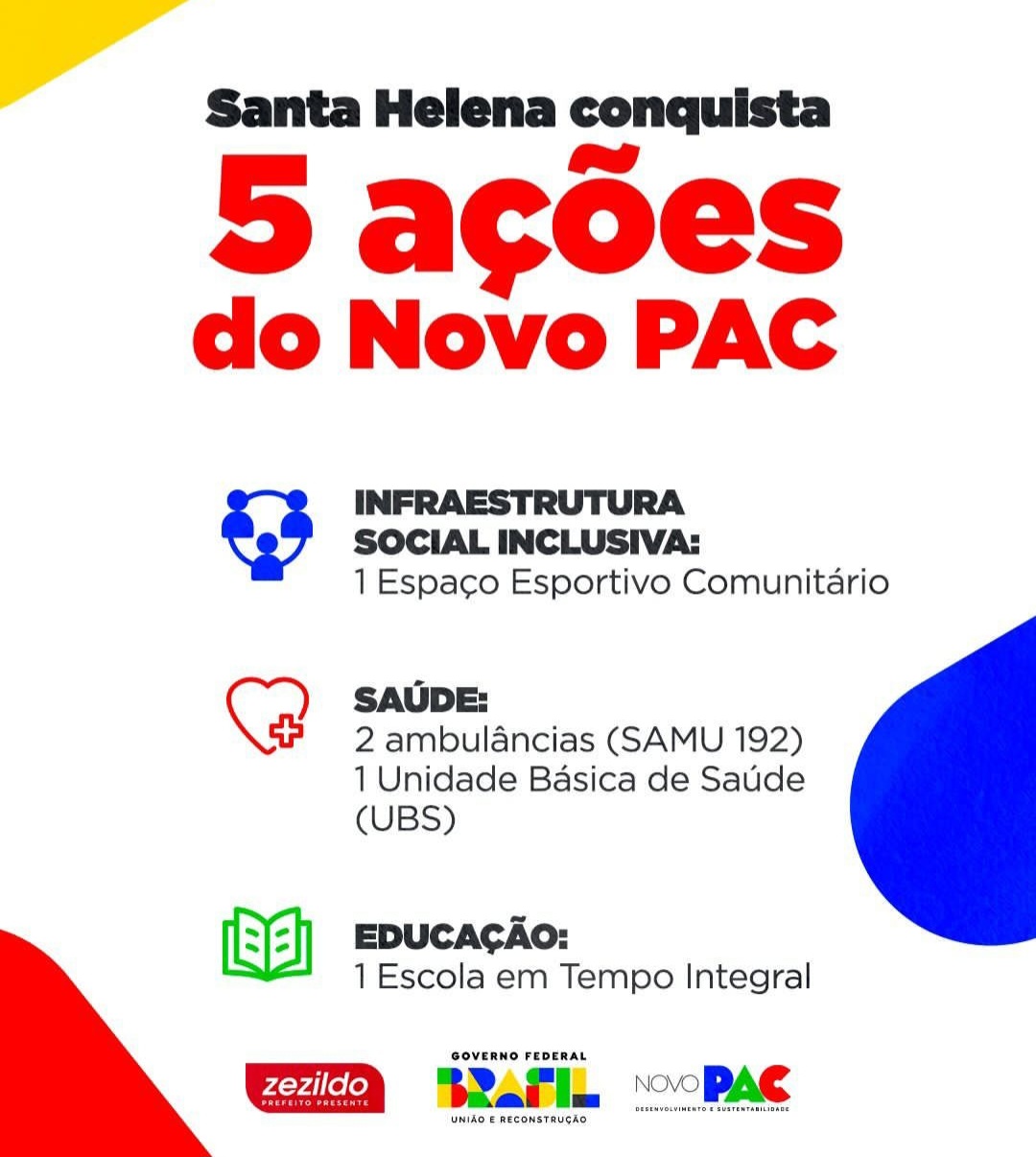 Leia mais sobre o artigo *Santa Helena através da gestão Zezildo Almeida e Joãozinho Pavão é beneficiada com o novo PAC- Programa de Aceleração e Crescimento.*