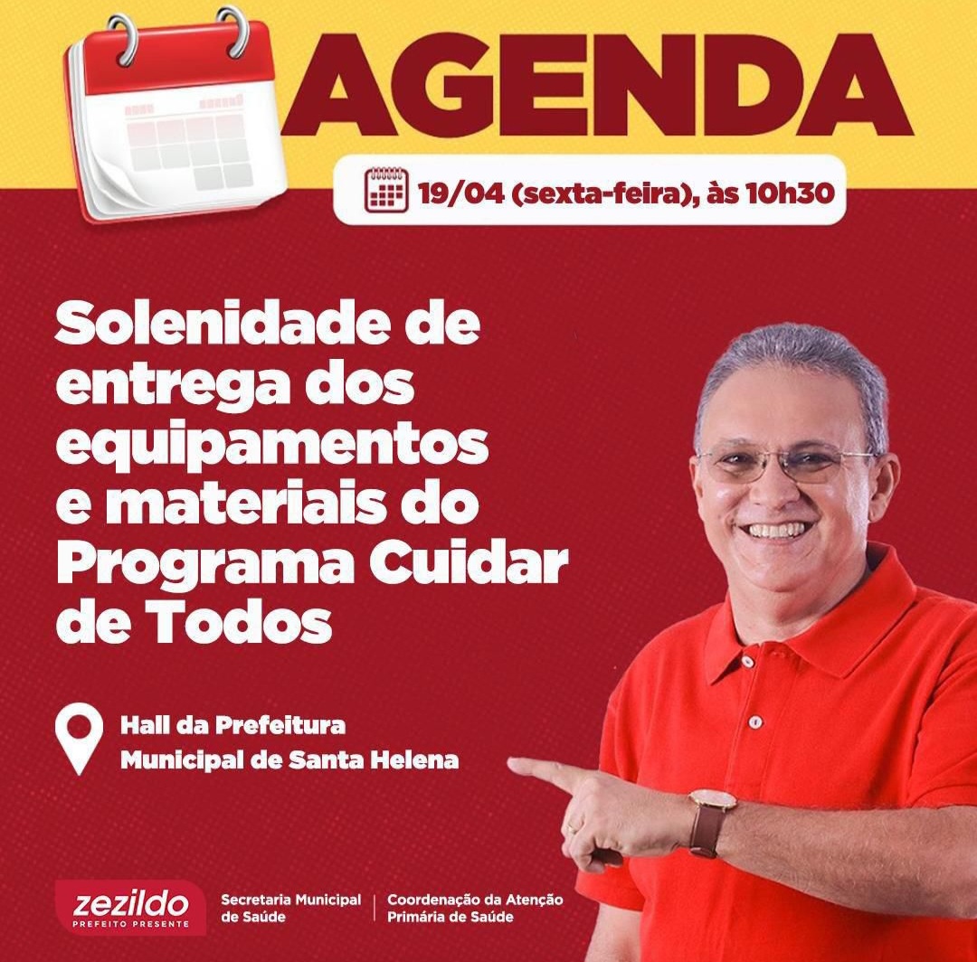 No momento, você está visualizando *Prefeito Zezildo Almeida convida a todos para participar da solenidade de entrega de mais uma grande aquisição a comunidade helenense. Participe! será dia 19/04 no Hall da Prefeitura Municipal.*
