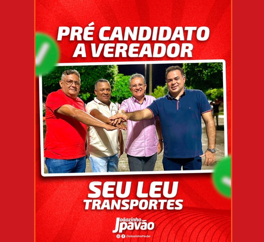 No momento, você está visualizando *SEU LEU LANÇA CANDIDATURA A VEREADOR: Grupo Zezildo Almeida agrega mais um gigante para somar a campanha 2024 a pré-campanha a Prefeitura de Joãozinho Pavão*