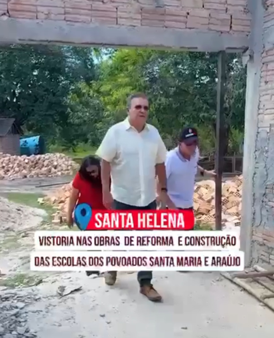 No momento, você está visualizando *Prefeito Zezildo Almeida e a Secretaria de Educação Jeanne Lobato, vistoriam obras de novas  Escolas construídas nos povoados  Santa Maria e Araújo que serão entregues em breve.*