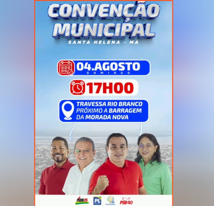 Leia mais sobre o artigo *É HOJE! O GRANDE DIA DA MEGA CONVENÇÃO PARA PREFEITURA HELENENSE DA CHAPA JOÃOZINHO PAVÃO E JURANDI  MENDONÇA.*