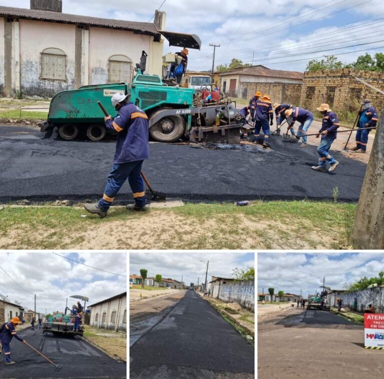 Leia mais sobre o artigo *Em Santa Helena as obras de infraestrutura de pavimentação continuam. São vários bairros privilegiados com asfaltamento entre eles: Morada Nova, Vila Sarney Filho, Roseana Sarney e adjacências.*