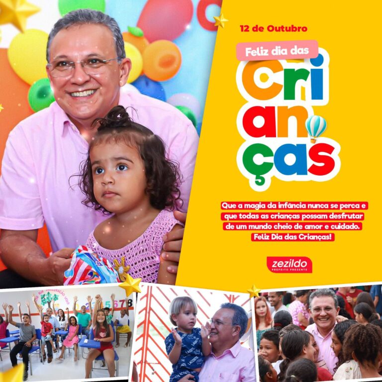 Leia mais sobre o artigo *Nesse dia das crianças, que foram sempre muito prestigiadas  na Gestão Zezildo Almeida, segue mais uma fala do Prefeito em homenagem a elas.*
