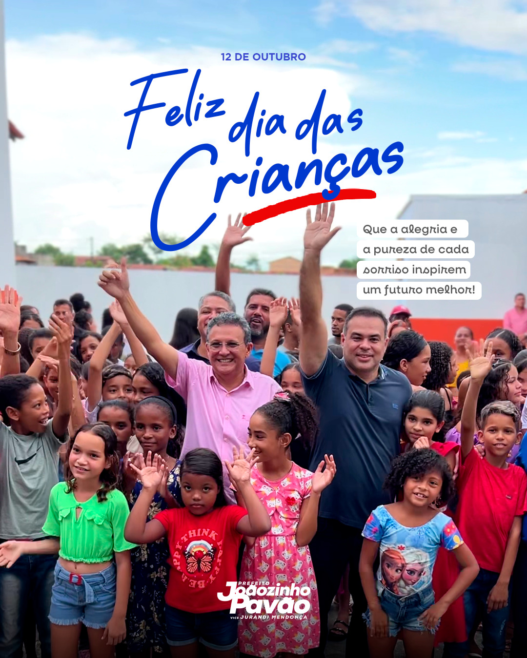 Leia mais sobre o artigo *Que esse dia das crianças seja cheio de muitas alegrias. Entre as prioridades da minha gestão está  meu compromisso em garantir os seus direitos.*  *Feliz Dia das Crianças.* 🥳👧🏽👶🏼🍭🍿 *São os votos de Joãozinho Pavão.*