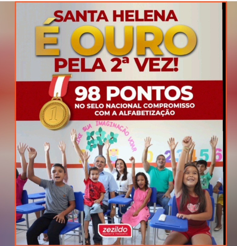 Leia mais sobre o artigo *Santa Helena-MA se destaca pela segunda vez ganhando o Selo Ouro em Educação do Ministério da Educação.*