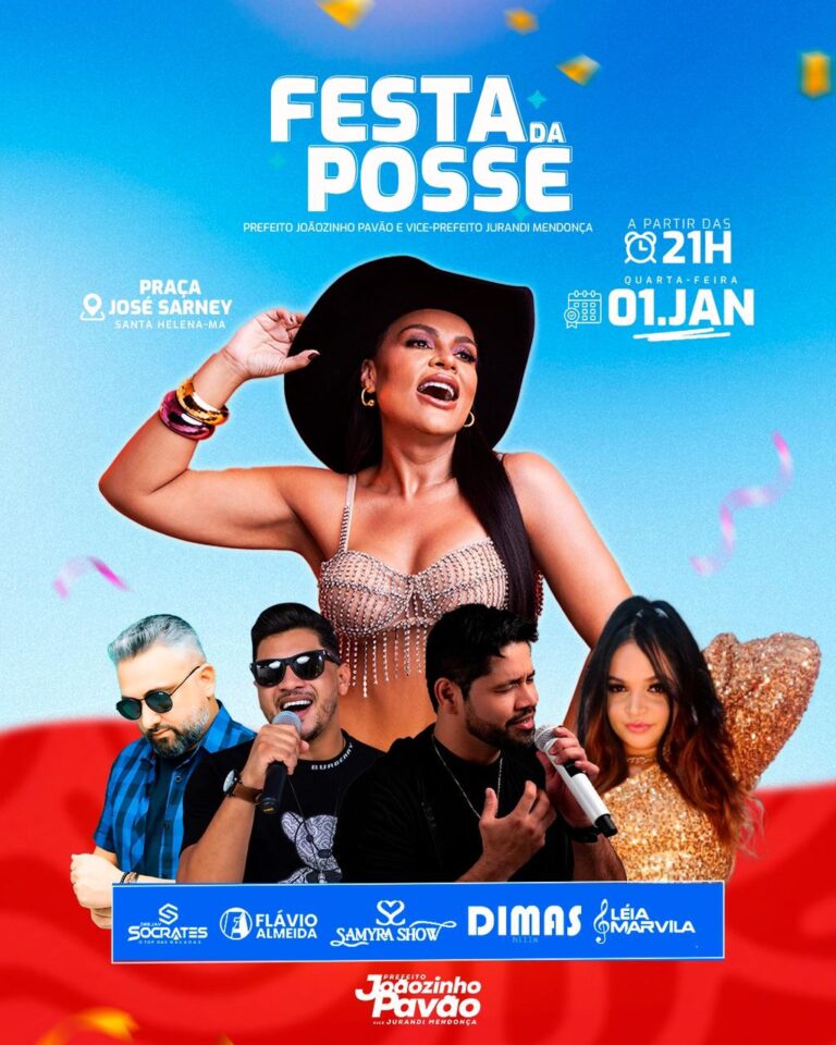 Leia mais sobre o artigo *Prefeito eleito Joãozinho Pavão convida a toda a população helenense a se fazer presente a grande comemoração da posse ao lado do Vice-prefeito Jurandi Mendonça e todos aqueles que acreditaram nessa vitória. Não deixe de comparecer.*