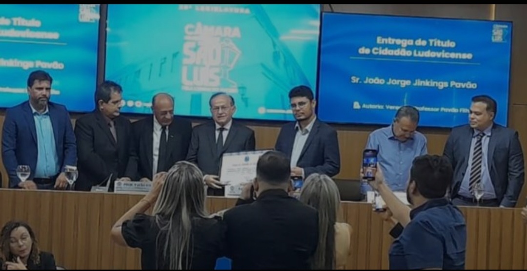 Leia mais sobre o artigo *Câmara de Vereadores de São Luís-MA   concede título de Cidadão Ludovicense ao Conselheiro do Tribunal  de  Contas do Maranhão João Jorge Jinkings Pavão*