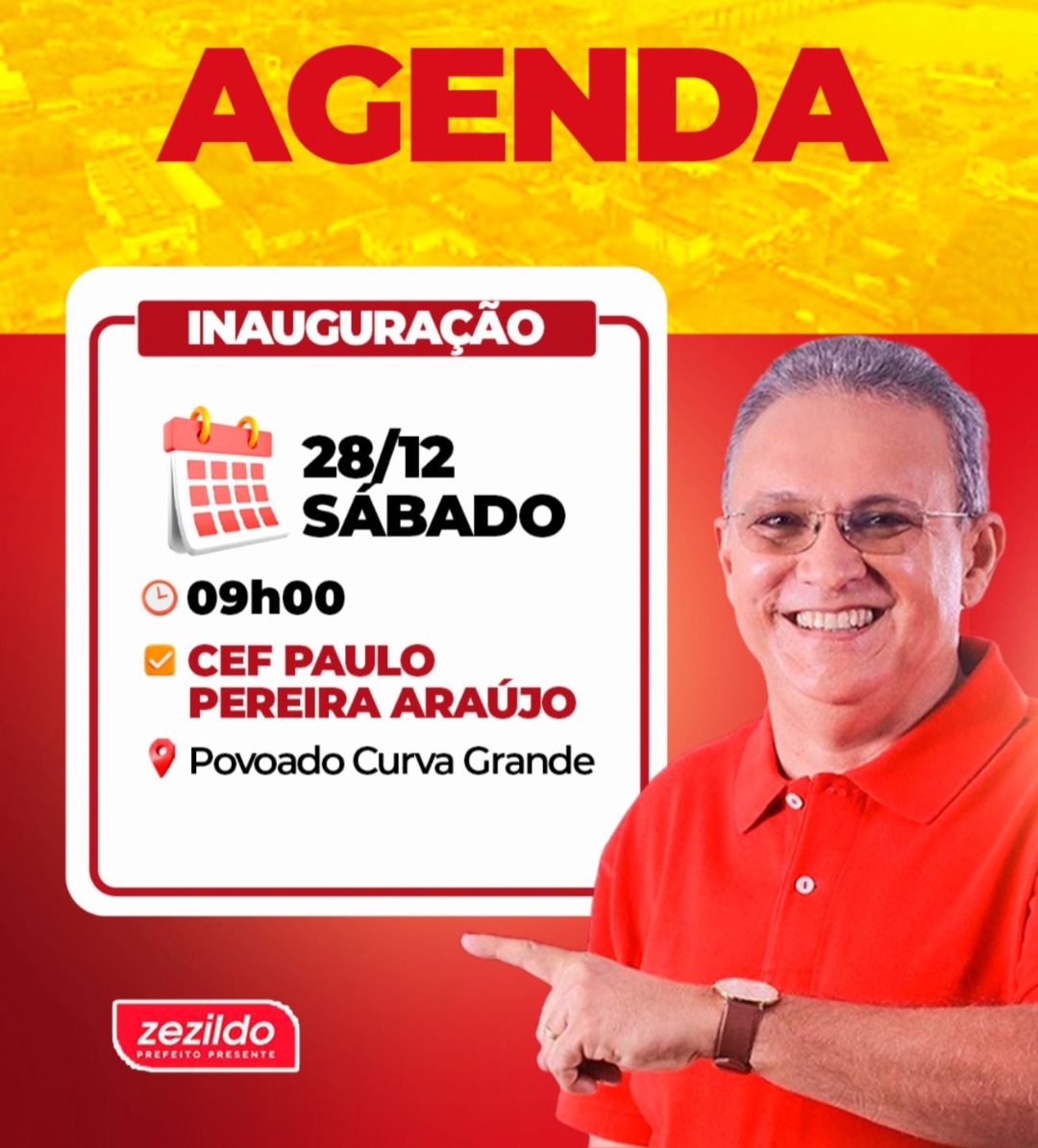 No momento, você está visualizando *O INCANSÁVEL Prefeito Zezildo Almeida, que ficará na história política de Santa Helena, entrega dia 28 sábado, mais uma Escola no Povoado Curva Grande.*