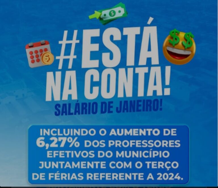 Leia mais sobre o artigo *Prefeito de Santa Helena Joãozinho Pavão realiza pagamento do funcionalismo, reajusta em 6,27% o salário dos Professores adequando ao piso do magistério e paga o 1/3 das férias de 2024.*