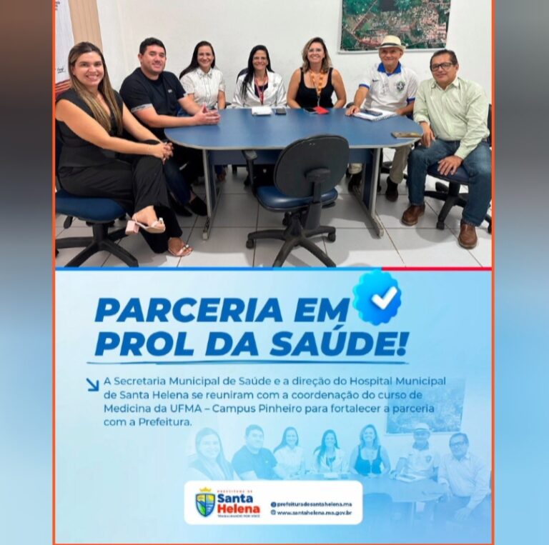 Leia mais sobre o artigo *Prefeitura de Santa Helena, através da Secretaria de Saúde, fecha acordo de parceria com o Curso de Medicina da UFMA do Campus de Pinheiro. A parceria trará avanços significativos a saúde do Município.*