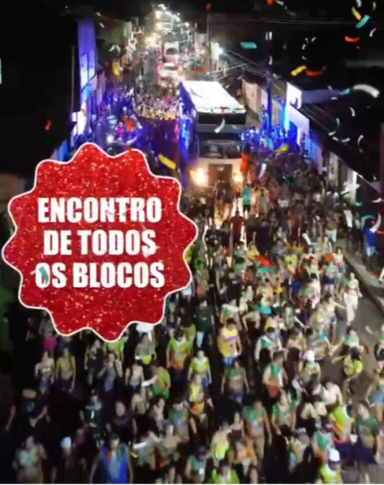Leia mais sobre o artigo 🎭 *É HOJE! Santa Helena vai tremer! Encontro de todos os Blocos. Começa em Queimadas às 14h e a partir da 17h na Praça do Farol.VENHA PRA FOLIA*!🎭