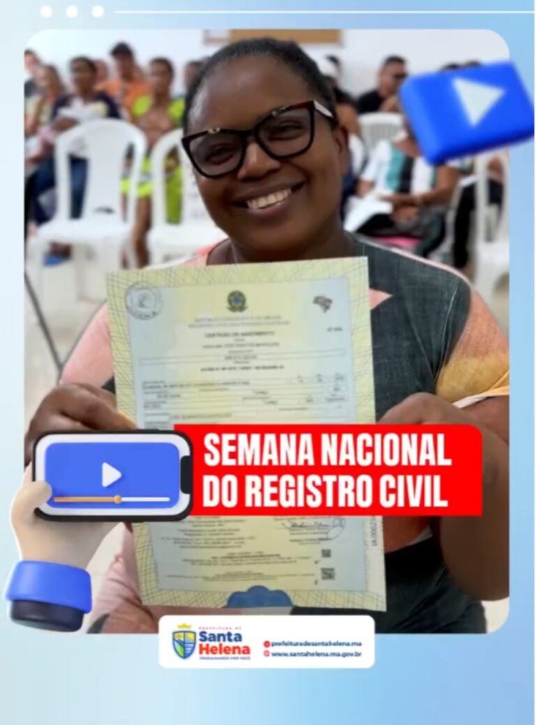 Leia mais sobre o artigo *Gestão Joãozinho Pavão leva mais dignidade a população através da 3ª edição da Semana Nacional do Registro Civil. Um momento em que poderá se obter gratuitamente: Registro, 2ª via de Certidões, Reconhecimento de Paternidade e muito mais. Compareça ao Cartório da Cidade. Não perca!*