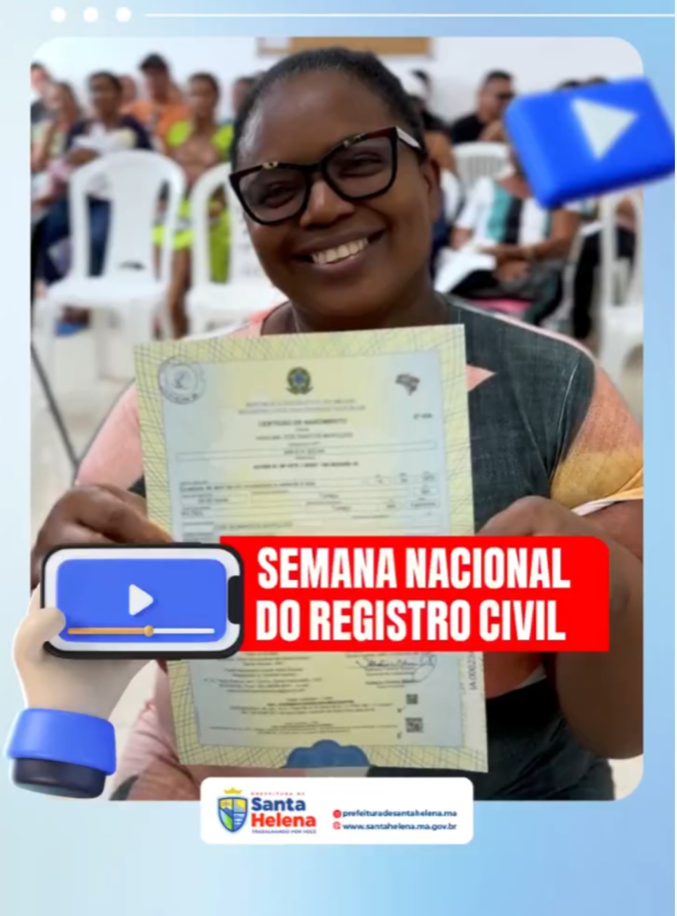 No momento, você está visualizando *Gestão Joãozinho Pavão leva mais dignidade a população através da 3ª edição da Semana Nacional do Registro Civil. Um momento em que poderá se obter gratuitamente: Registro, 2ª via de Certidões, Reconhecimento de Paternidade e muito mais. Compareça ao Cartório da Cidade. Não perca!*