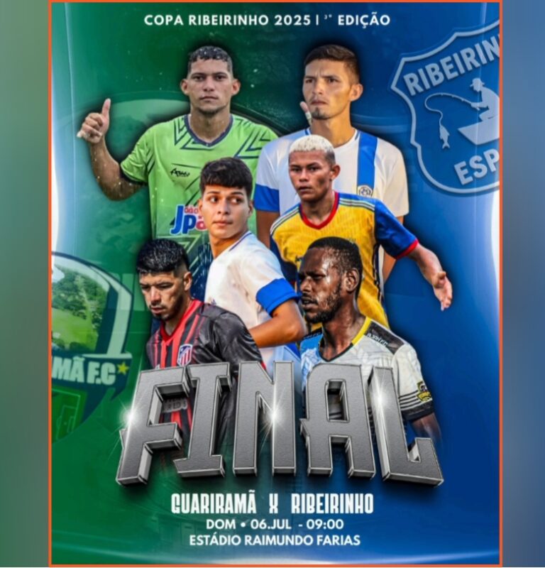 Leia mais sobre o artigo *A final da Copa Ribeirinho vai ser disputada em jogo único entre GUARIRAMÃ X RIBEIRINHO. Grande momento de confraternizar com amigos familiares, participe!*