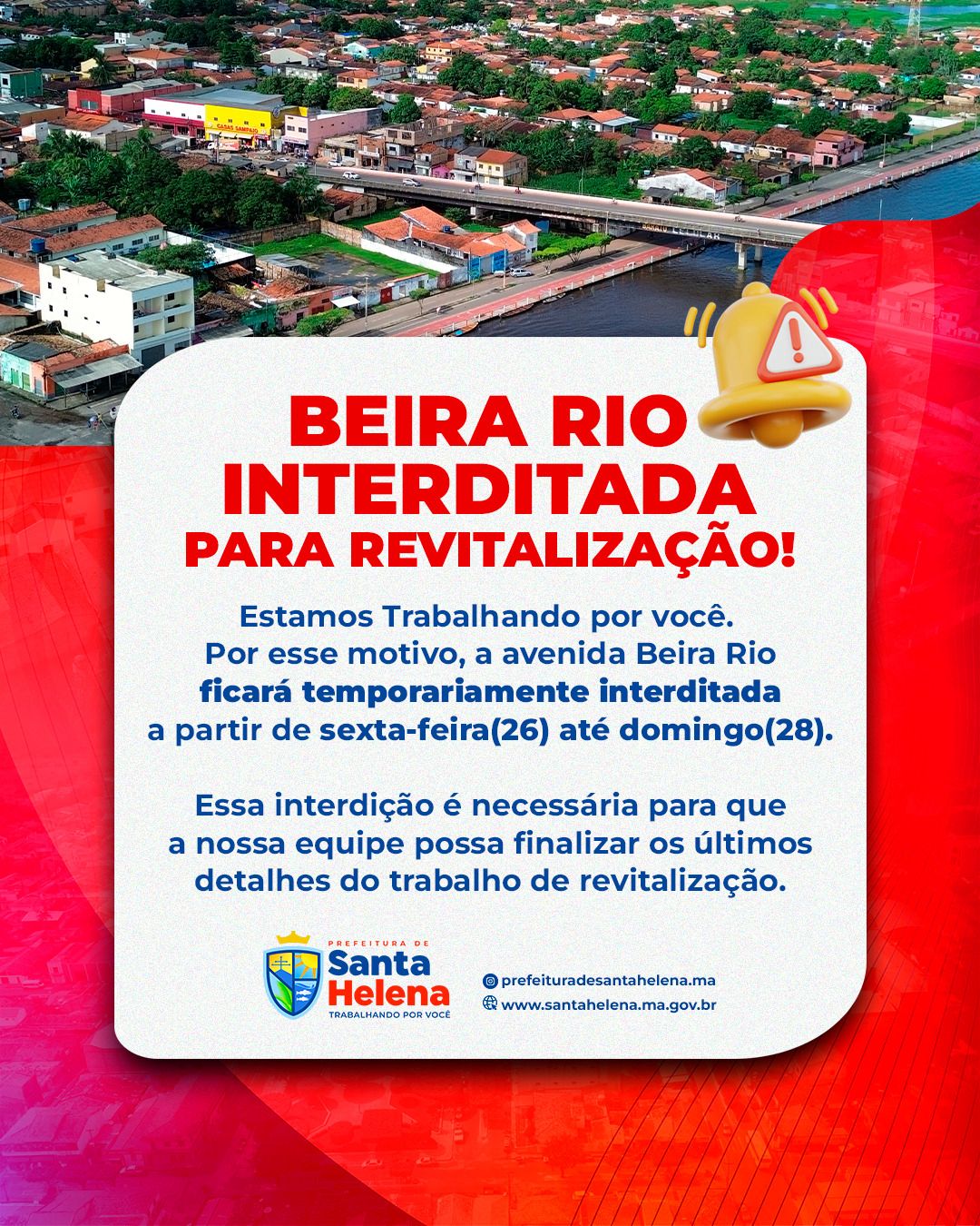 No momento, você está visualizando *Revitalização da Avenida Beira Rio de Santa Helena vai garantir novo cartão-postal para a cidade*