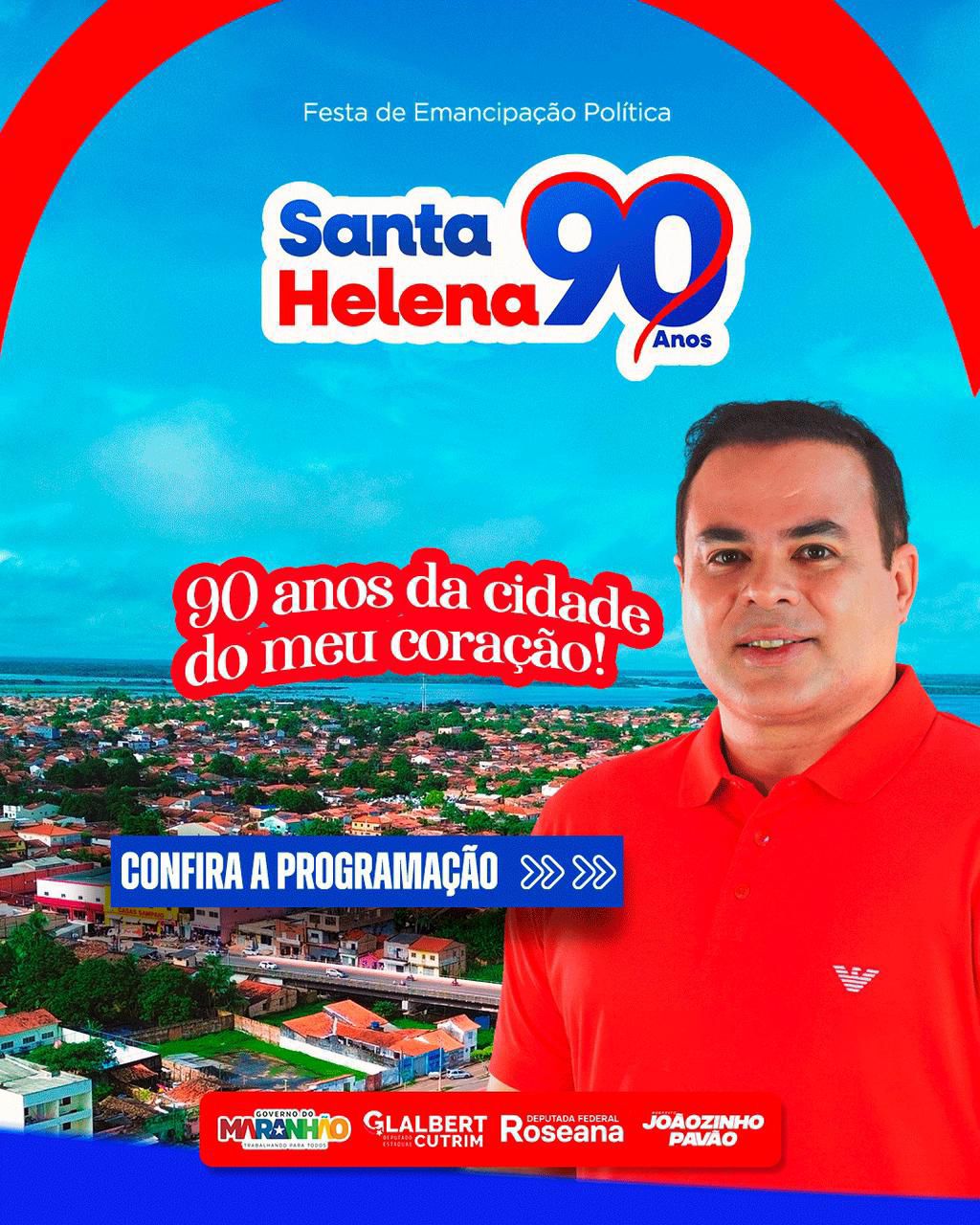 Leia mais sobre o artigo *A Cidade mais badalada da Baixada Maranhense está em contagem regressiva para o Aniversário de 90 Anos de Emancipação. Prefeito Joãozinho Pavão convida toda a população e visitantes para o aniversário da nossa querida Pérola do Turi.*