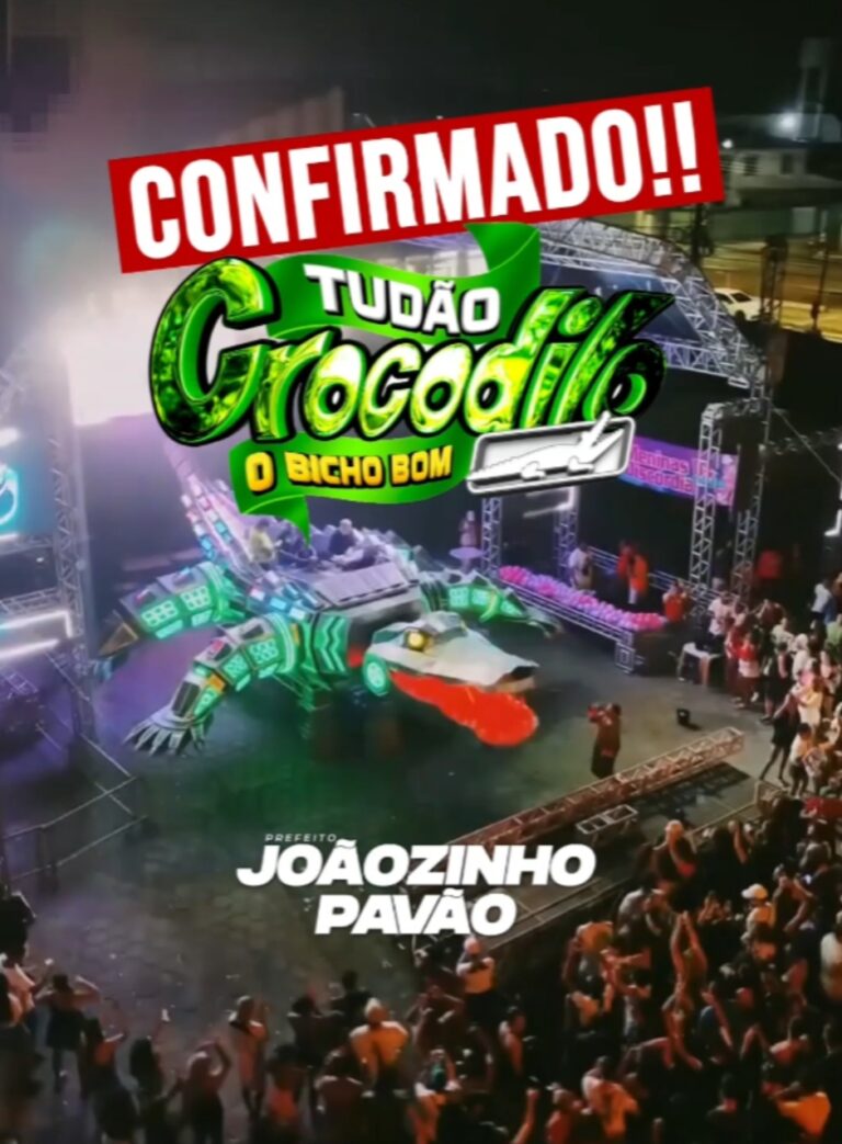 Leia mais sobre o artigo *Prefeito Joãozinho Pavão anuncia a 1ª Super Atração do aniversário de 90 anos de Santa Helena-MA, o Som Tudão Crocodilo e sua Mega-estrutura.*