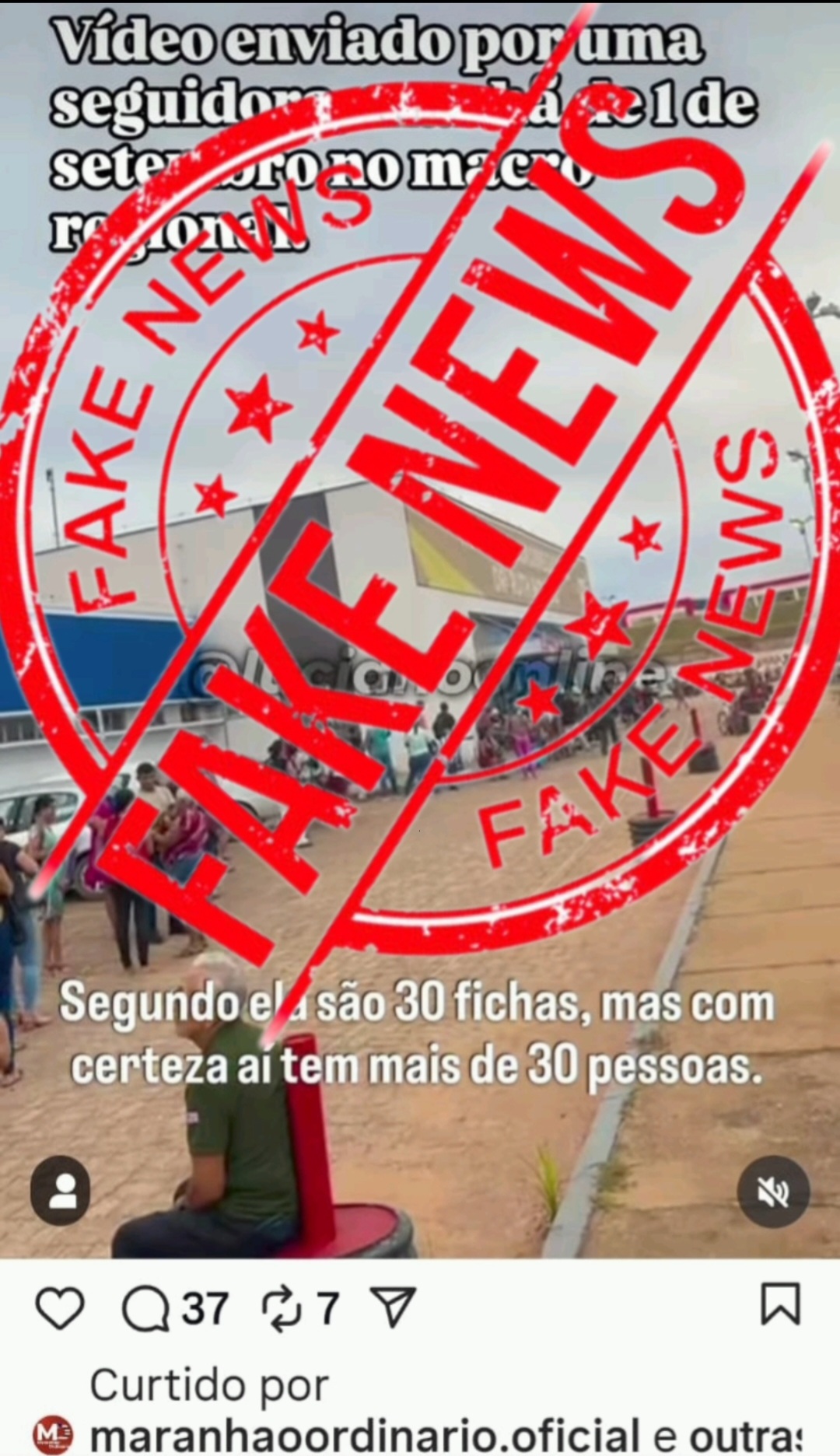 Leia mais sobre o artigo *Funcionários do Hospital Macrorregional de Imperatriz Dra. Ruth Noleto são atacados por FAKE NEWS.*