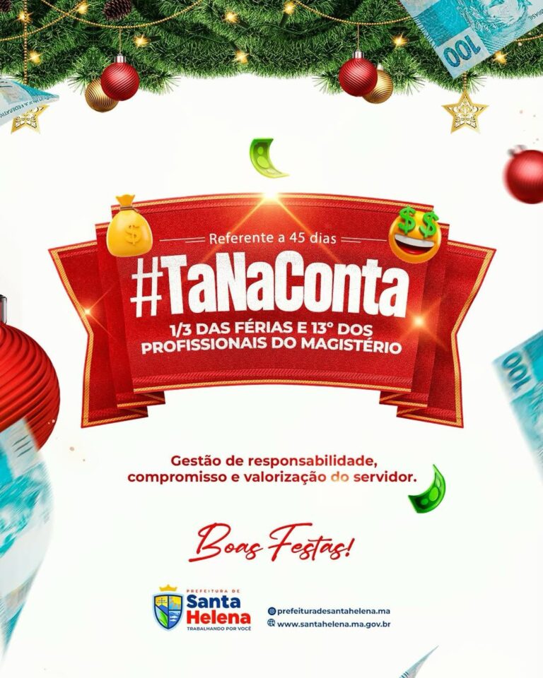 Leia mais sobre o artigo 📚💰 *Valorização do Magistério em Santa Helena*  *A Prefeitura de Santa Helena realizou o pagamento antecipado do 1/3 de férias e do 13º salário aos profissionais do magistério da rede municipal.* ✅ *Com responsabilidade e planejamento financeiro, todos os servidores efetivos da SEMED, receberam os valores.*