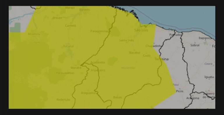 Leia mais sobre o artigo ⚠️ *Inmet emite alerta amarelo para chuvas intensas em quase todo o Maranhão, incluindo Santa Helena*