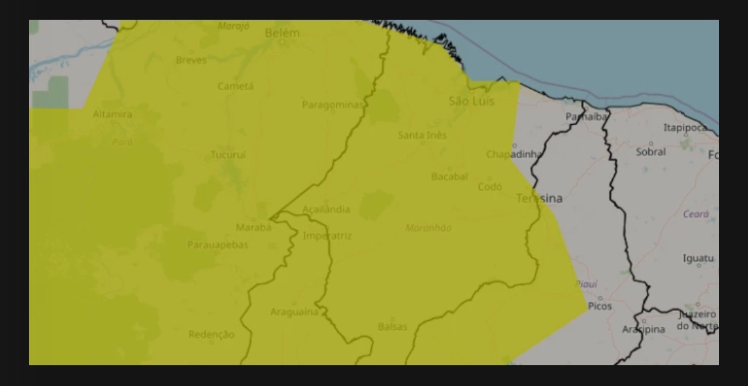 Leia mais sobre o artigo ⚠️ *Inmet emite alerta amarelo para chuvas intensas em quase todo o Maranhão, incluindo Santa Helena*
