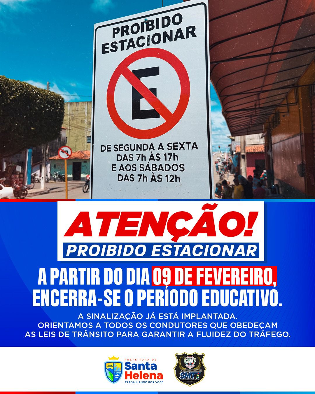 Leia mais sobre o artigo *A Superintendência Municipal de Trânsito de Santa Helena-MA alerta que, a partir desta segunda-feira (9), o descumprimento das normas de trânsito resultará na aplicação das penalidades previstas em lei. A fiscalização é necessária, mas a consciência dos condutores é essencial.*