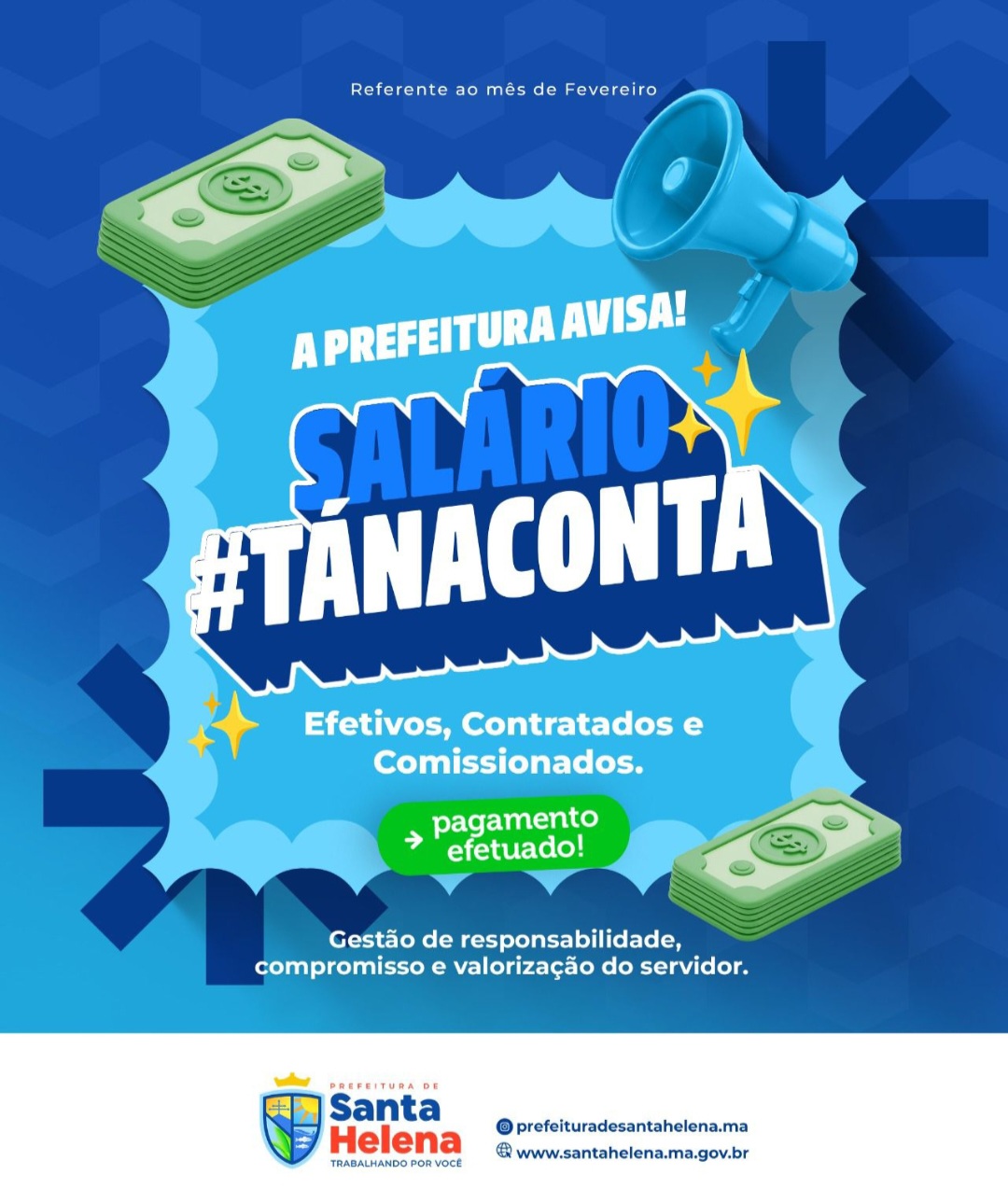 No momento, você está visualizando *Em meio a narrativas vazias e fake news recicladas, a gestão responde com o que realmente importa: compromisso cumprido, contas equilibradas e servidor valorizado. Em Santa Helena, fato vence grito.*