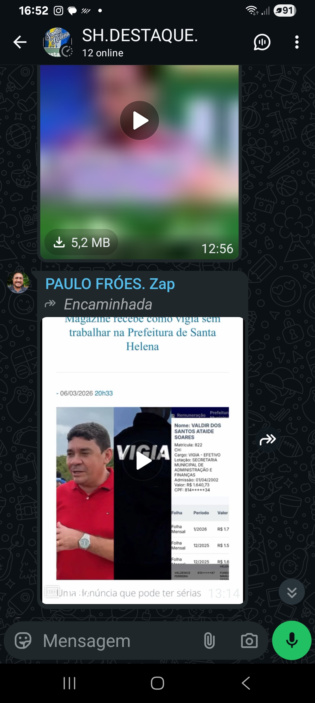 Leia mais sobre o artigo *Anunciou obra, apareceu ataque.*  *O roteiro já é conhecido: requentam histórias e espalham versões distorcidas. Desta vez, o alvo foi o vereador Valdir do Magazine.*  *Nos bastidores, a leitura é simples: quando falta trabalho, sobra intriga.*