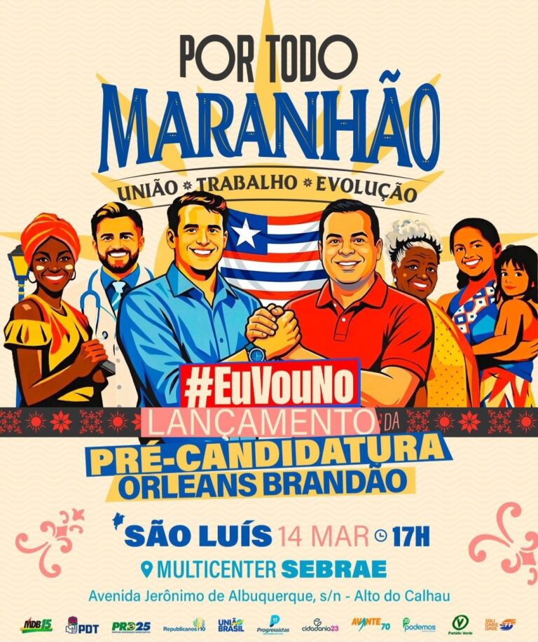 Leia mais sobre o artigo *São Luís será palco, no próximo sábado (14), do lançamento da pré-candidatura de Orleans Brandão (MDB) ao Governo do Maranhão. O evento, articulado pelo governador Carlos Brandão, deve reunir uma grande mobilização popular e diversas lideranças políticas de todo o estado, entre elas o prefeito de Santa Helena, Joãozinho Pavão.*