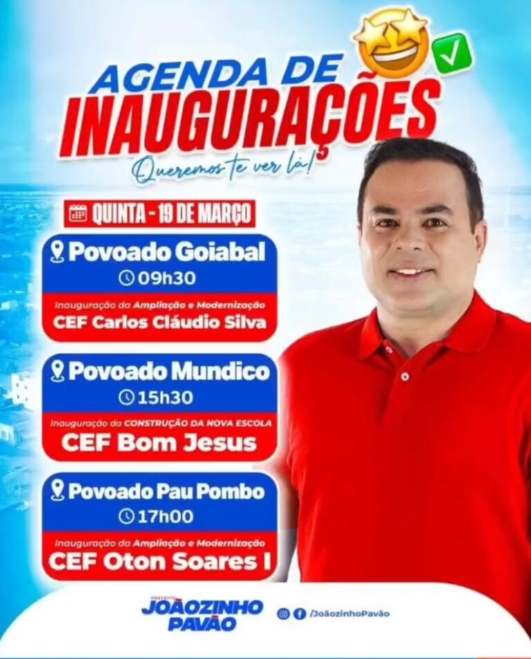 Leia mais sobre o artigo 📢 *Santa Helena segue avançando*  *Enquanto outras cidades enfrentam instabilidade, Santa Helena mantém ritmo de entregas. Nesta quinta (19), três escolas serão inauguradas na zona rural.*  👉 *A oposição critica, mas segue sem apresentar resultados.*