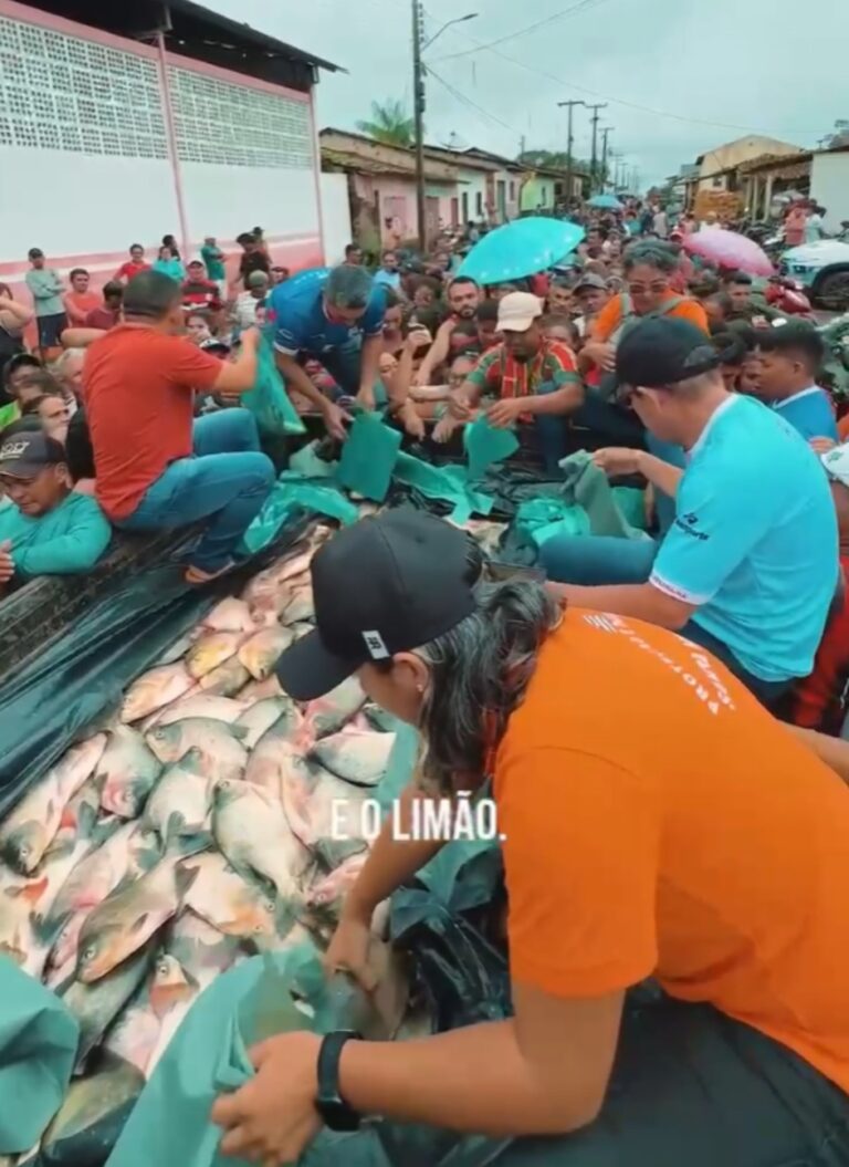 Leia mais sobre o artigo *O prefeito Joãozinho Pavão liderou a entrega de 6 toneladas de peixe tambaqui em Santa Helena nesta Quinta-Feira Santa, levando alimento, fé e esperança às famílias. A ação, inspirada no espírito de partilha da Páscoa, reforça o compromisso da gestão com quem mais precisa.*