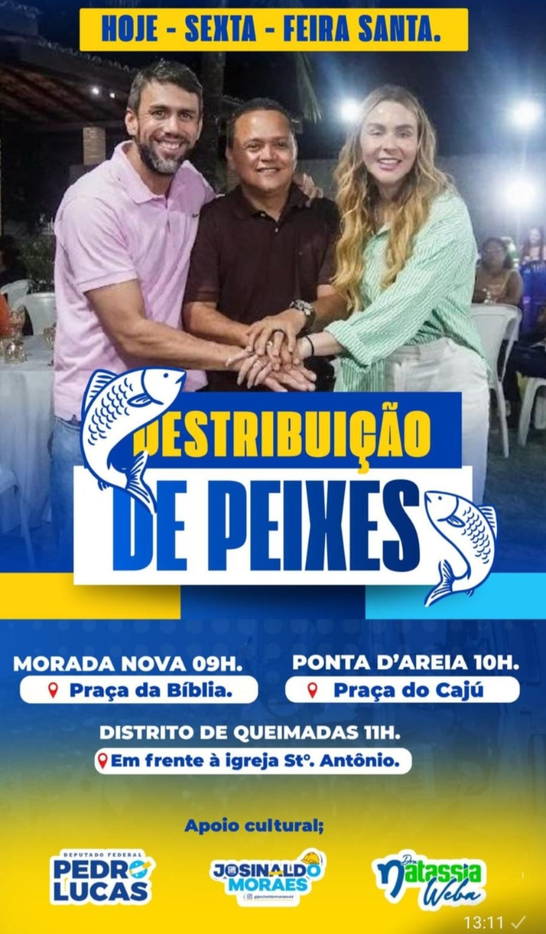 Leia mais sobre o artigo *Peixe podre, povo indignado e silêncio dos responsáveis: Santa Helena cobra explicações de Josinaldo Moraes e aliados.*