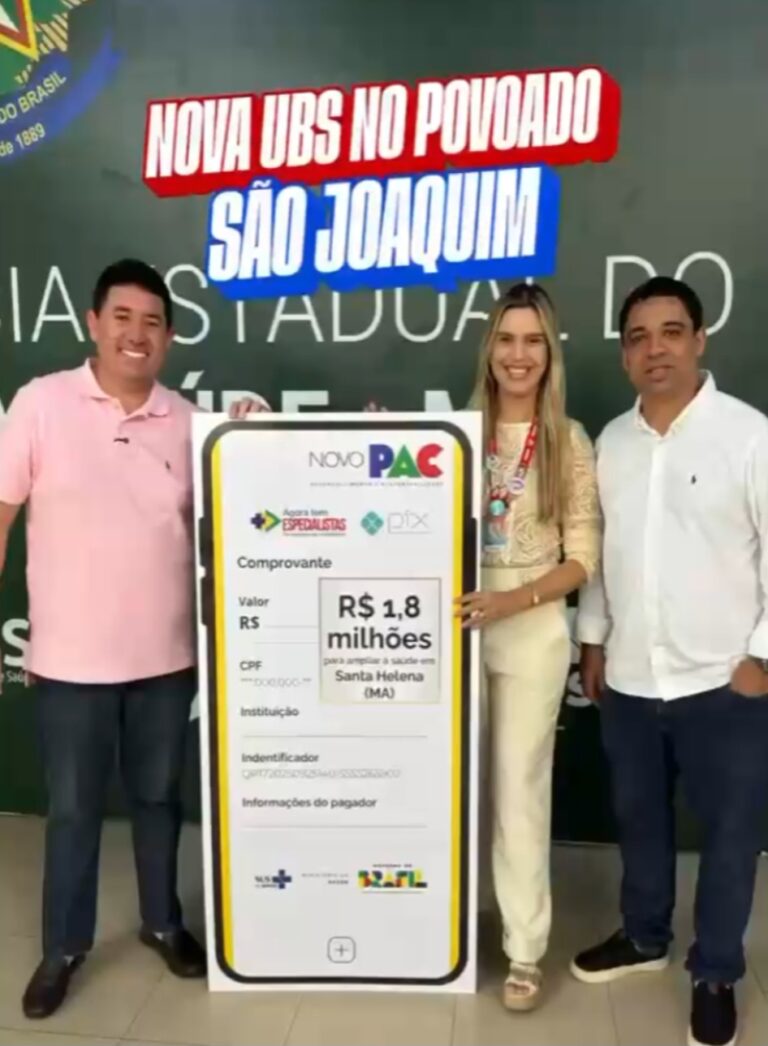Leia mais sobre o artigo *Com o apoio do presidente Lula, da deputada federal Roseana Sarney e a liderança do prefeito Joãozinho Pavão, Santa Helena garante nova UBS no povoado São Joaquim e avança na saúde pública*