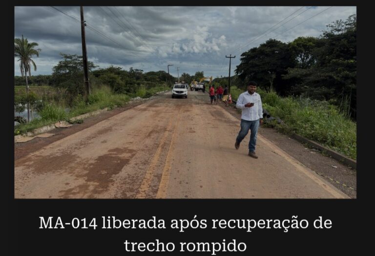 Leia mais sobre o artigo *Resposta rápida: MA-014 é recuperada em tempo recorde e Carlos Brandão alerta para riscos de açudes*